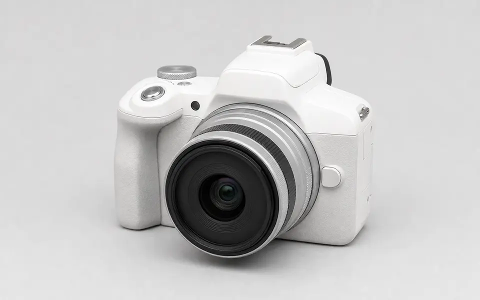 配备 RF-S18-45mm 镜头套件的佳能 EOS R50 的产品图片
